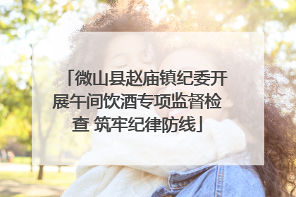 微山县赵庙镇纪委开展午间饮酒专项监督检查 筑牢纪律防线