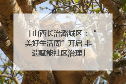 山西长治潞城区：“美好生活周”开启 非遗赋能社区治理