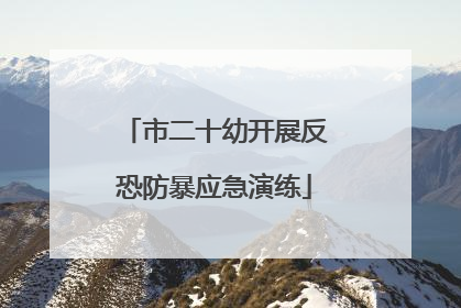 市二十幼开展反恐防暴应急演练