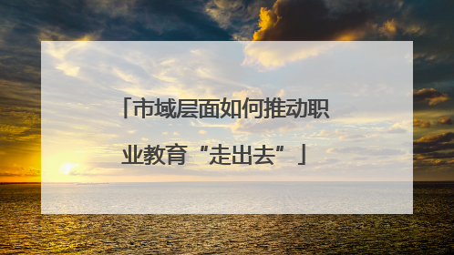 市域层面如何推动职业教育“走出去”