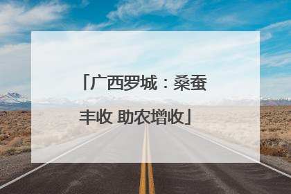 广西罗城：桑蚕丰收 助农增收