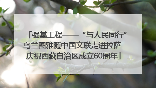 强基工程——“与人民同行”乌兰图雅随中国文联走进拉萨 庆祝西藏自治区成立60周年