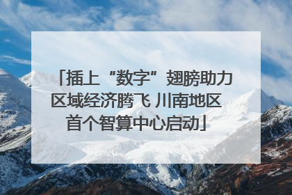 插上“数字”翅膀助力区域经济腾飞 川南地区首个智算中心启动