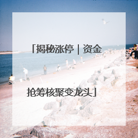 揭秘涨停｜资金抢筹核聚变龙头