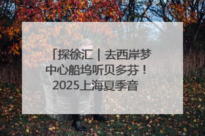 探徐汇｜去西岸梦中心船坞听贝多芬！2025上海夏季音乐节公布节目阵容