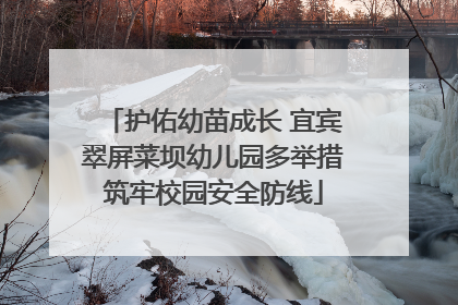 护佑幼苗成长 宜宾翠屏菜坝幼儿园多举措筑牢校园安全防线