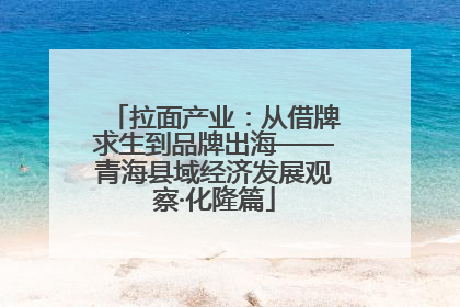 拉面产业：从借牌求生到品牌出海——青海县域经济发展观察·化隆篇