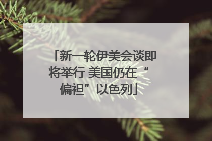 新一轮伊美会谈即将举行 美国仍在“偏袒”以色列