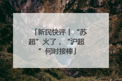 新民快评丨“苏超”火了，“沪超”何时接棒