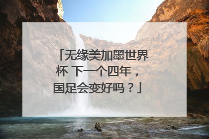 无缘美加墨世界杯 下一个四年，国足会变好吗？