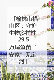 榆林市横山区：守护生物多样性 29.5万尾鱼苗“安家”无定河