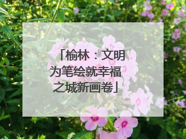 榆林：文明为笔绘就幸福之城新画卷