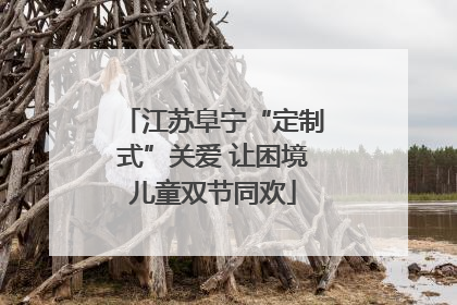 江苏阜宁“定制式”关爱 让困境儿童双节同欢