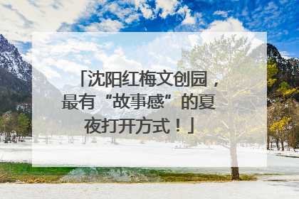 沈阳红梅文创园，最有“故事感”的夏夜打开方式！