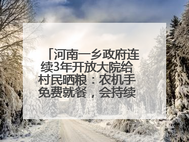 河南一乡政府连续3年开放大院给村民晒粮：农机手免费就餐，会持续开放到麦收结束