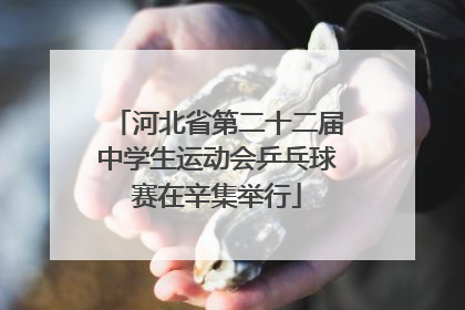 河北省第二十二届中学生运动会乒乓球赛在辛集举行