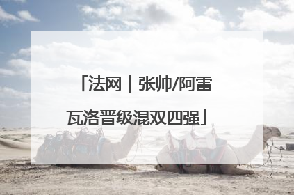 法网｜张帅/阿雷瓦洛晋级混双四强