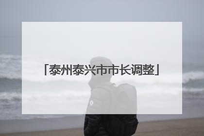 泰州泰兴市市长调整