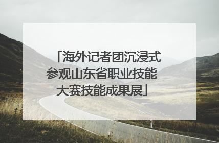 海外记者团沉浸式参观山东省职业技能大赛技能成果展