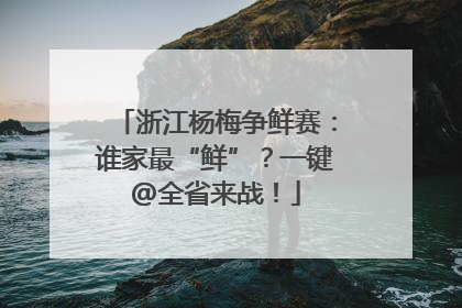 浙江杨梅争鲜赛：谁家最“鲜”？一键@全省来战！