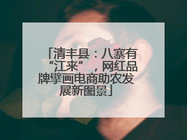 清丰县：八寨有“江来”，网红品牌擘画电商助农发展新图景