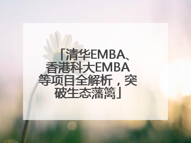 清华EMBA、香港科大EMBA等项目全解析，突破生态藩篱