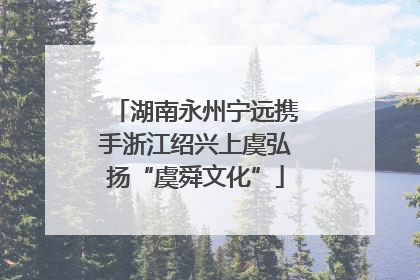 湖南永州宁远携手浙江绍兴上虞弘扬“虞舜文化”