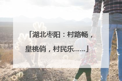 湖北枣阳：村路畅，皇桃俏，村民乐……
