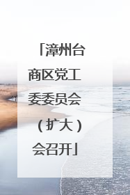 漳州台商区党工委委员会（扩大）会召开