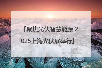 聚焦光伏智慧能源 2025上海光伏展举行