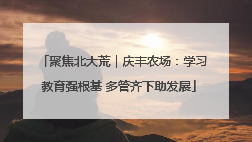 聚焦北大荒｜庆丰农场：学习教育强根基 多管齐下助发展