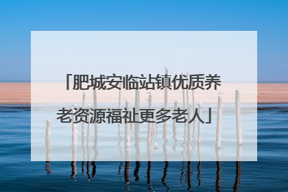 肥城安临站镇优质养老资源福祉更多老人