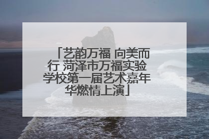 艺韵万福 向美而行 菏泽市万福实验学校第一届艺术嘉年华燃情上演