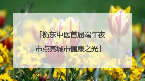 衡东中医首届端午夜市点亮城市健康之光