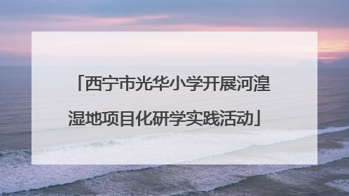 西宁市光华小学开展河湟湿地项目化研学实践活动