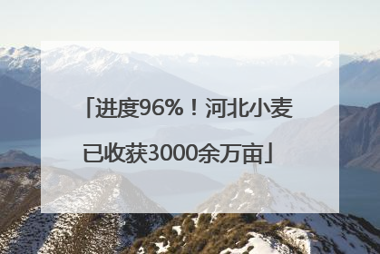 进度96%！河北小麦已收获3000余万亩