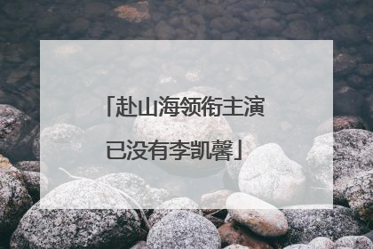 赴山海领衔主演已没有李凯馨