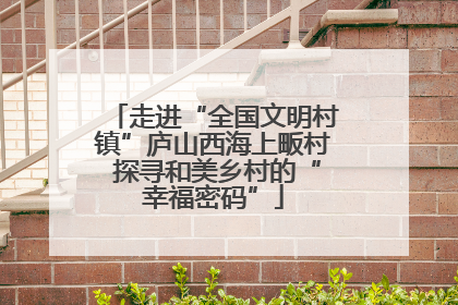 走进“全国文明村镇”庐山西海上畈村 探寻和美乡村的“幸福密码”