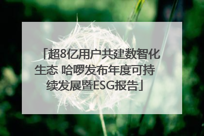 超8亿用户共建数智化生态 哈啰发布年度可持续发展暨ESG报告