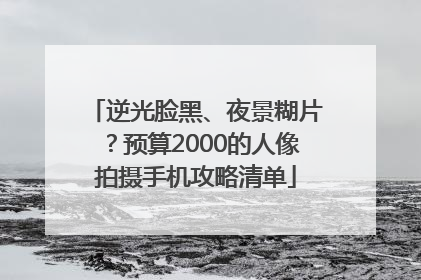 逆光脸黑、夜景糊片？预算2000的人像拍摄手机攻略清单