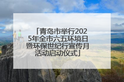 青岛市举行2025年全市六五环境日暨环保世纪行宣传月活动启动仪式