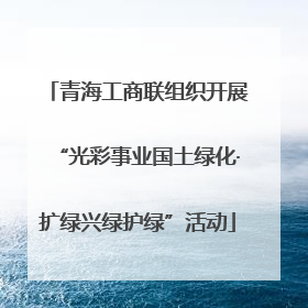 青海工商联组织开展“光彩事业国土绿化·扩绿兴绿护绿”活动
