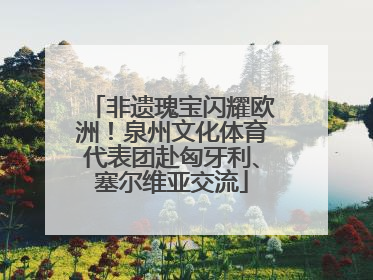 非遗瑰宝闪耀欧洲！泉州文化体育代表团赴匈牙利、塞尔维亚交流