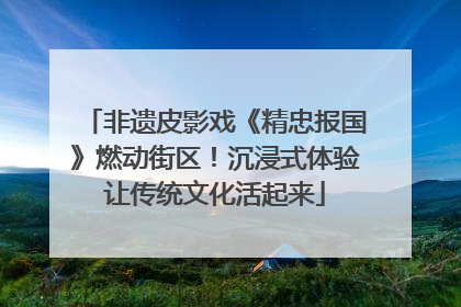 非遗皮影戏《精忠报国》燃动街区！沉浸式体验让传统文化活起来