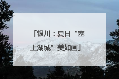 银川：夏日“塞上湖城”美如画