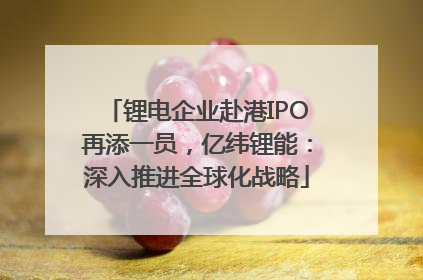 锂电企业赴港IPO再添一员，亿纬锂能：深入推进全球化战略