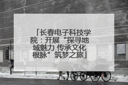 长春电子科技学院：开展“探寻地域魅力 传承文化根脉”筑梦之旅