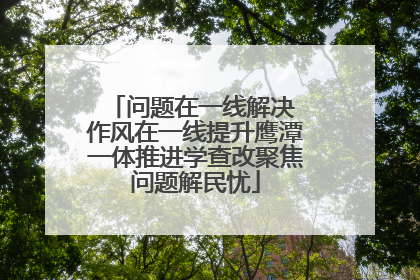 问题在一线解决 作风在一线提升鹰潭一体推进学查改聚焦问题解民忧