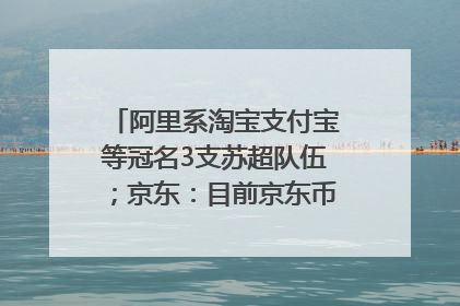阿里系淘宝支付宝等冠名3支苏超队伍；京东：目前京东币链科技并没有开始发行稳定币｜早资道