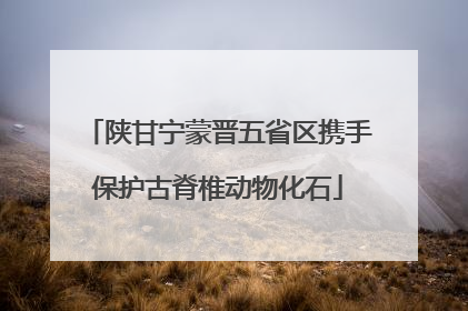 陕甘宁蒙晋五省区携手保护古脊椎动物化石